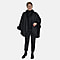 Tamsy Faux Fur Trim Kimono (Size 142x73 Cm) - Black