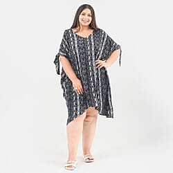 TAMSY Viscose Women Dress - Black