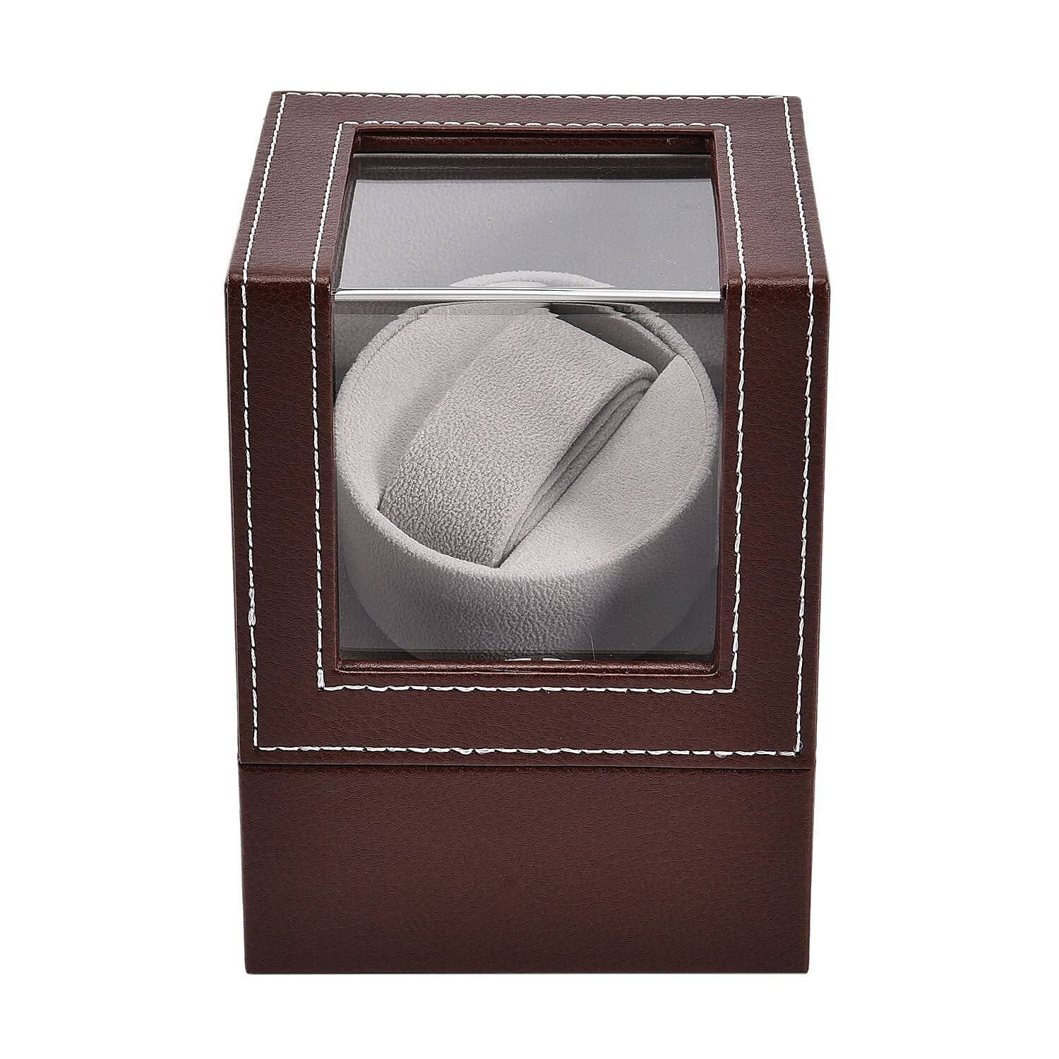 Luxury Edition Automatic Watch Winder Box (Size 16x13x12 cm) - Brown