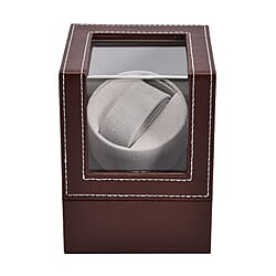Solid Watch Box (Size 12x13x16 cm) - Black & Red