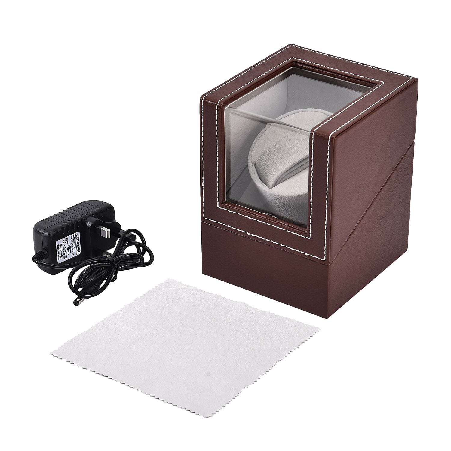 Luxury Edition Automatic Watch Winder Box (Size 16x13x12 cm) - Brown