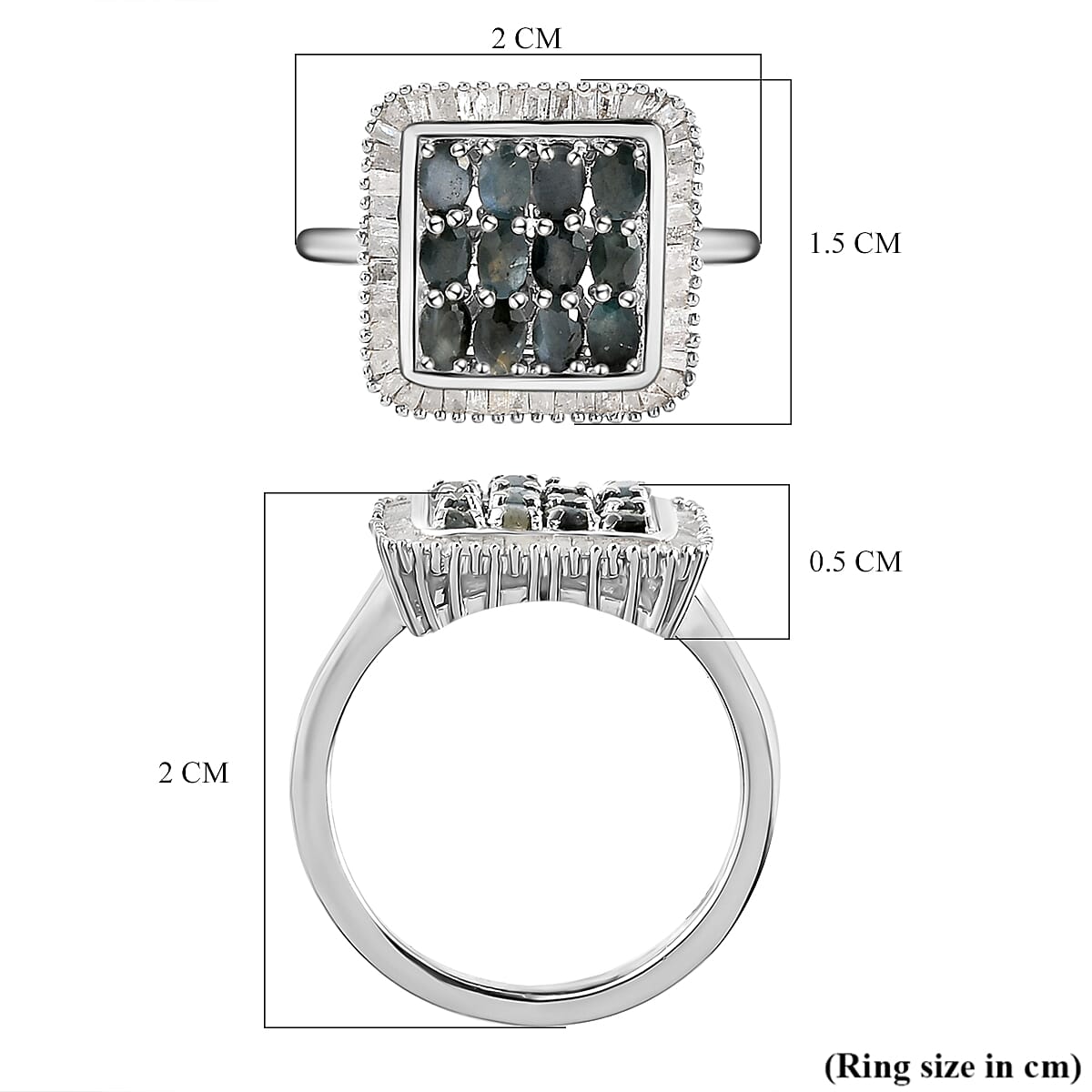 Alexandrite and Diamond Ring in Platinum Overlay Sterling Silver 1.25 Ct.