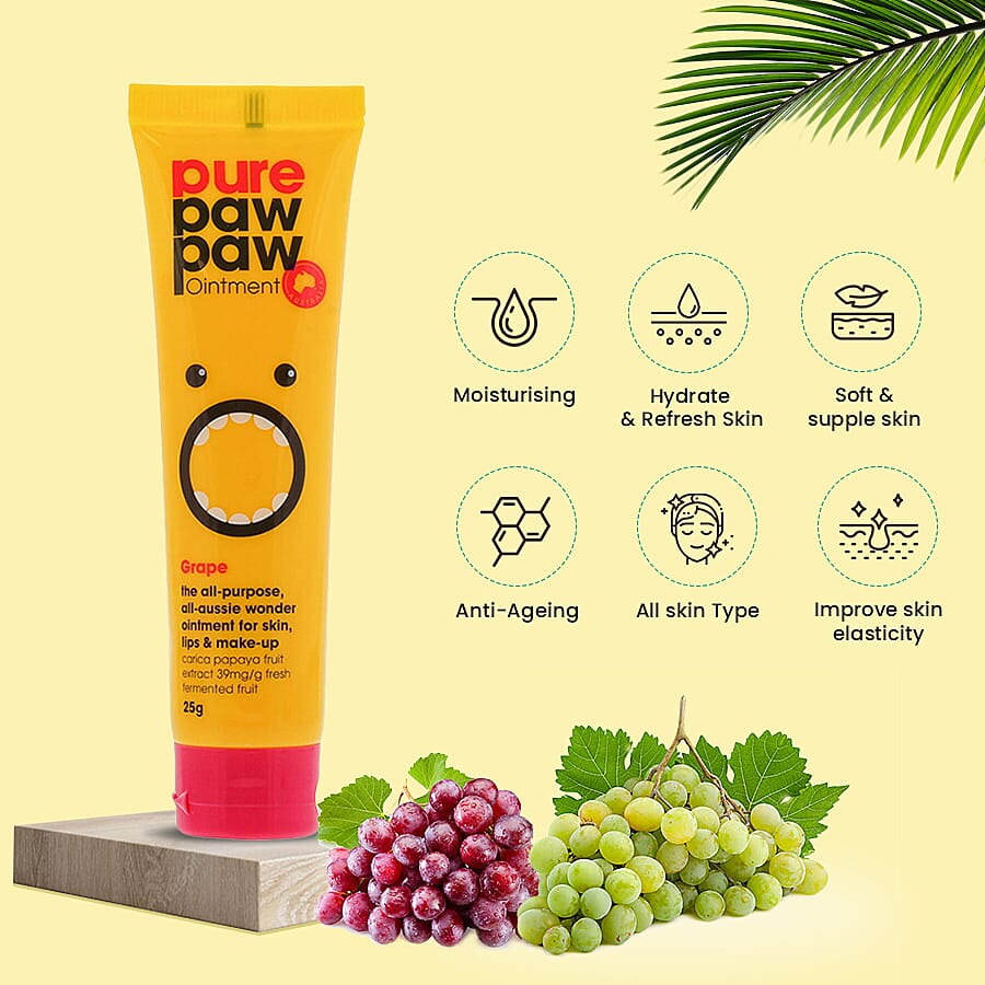 Pure Paw Paw: Grape Ointment - 15g (Yellow)