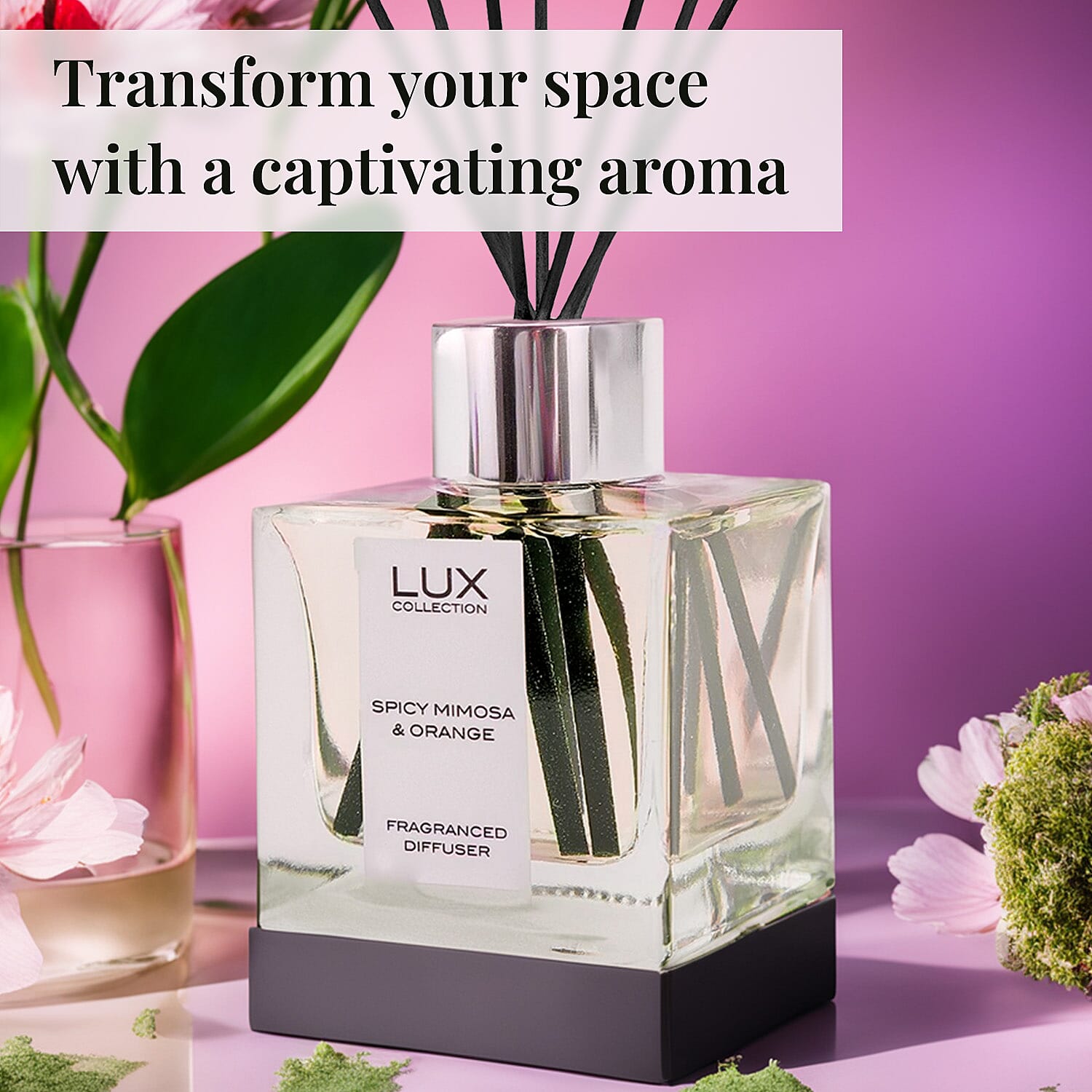 Laurelle Lux Collection- Spicy Mimosa & Orange Diffuser - 100ml