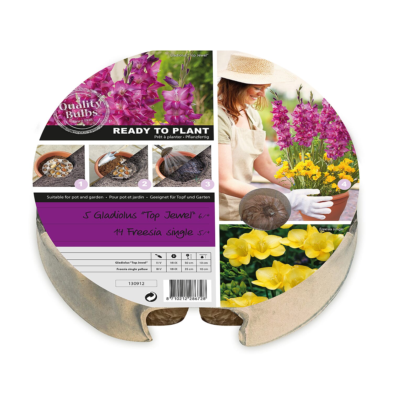 Gardening Direct Plant-O-Mat Gladiolus and Freesia Mix x 19 Bulbs