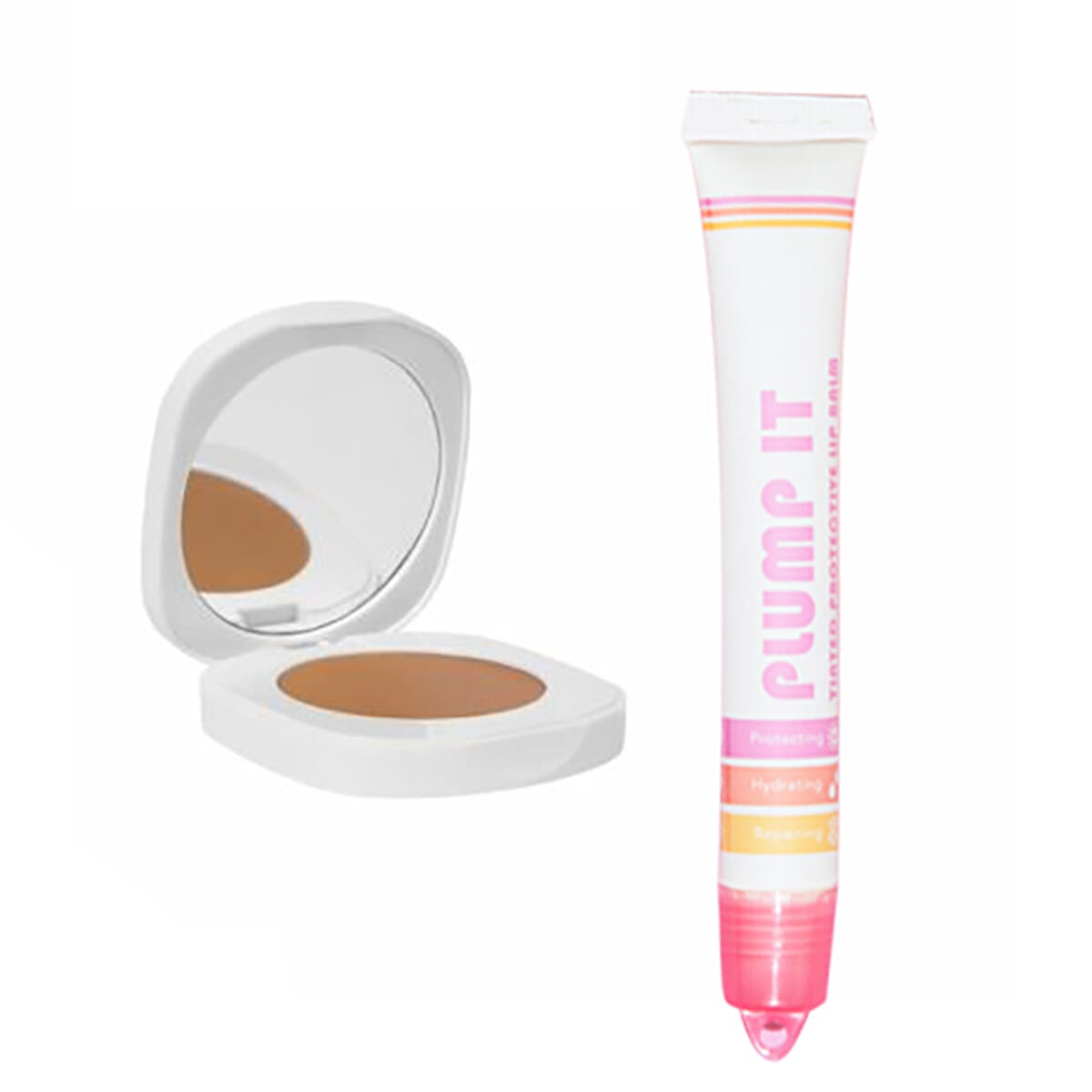 Skin in Motion- Blend IT Concealer - Shade 3 & Plump It SPF 30 Tinted Lip Sheer Lip Balm (With Free Pompom)
