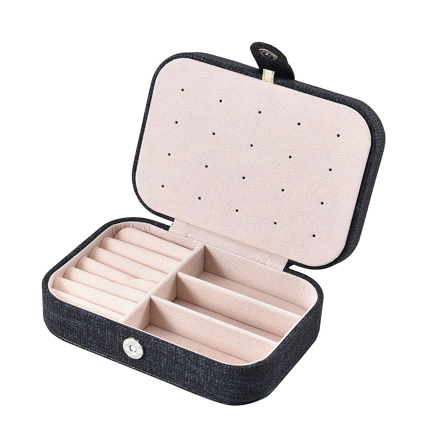 Texture Jewellery Organiser (Size 16x11x5 cm) - Pink & Khaki
