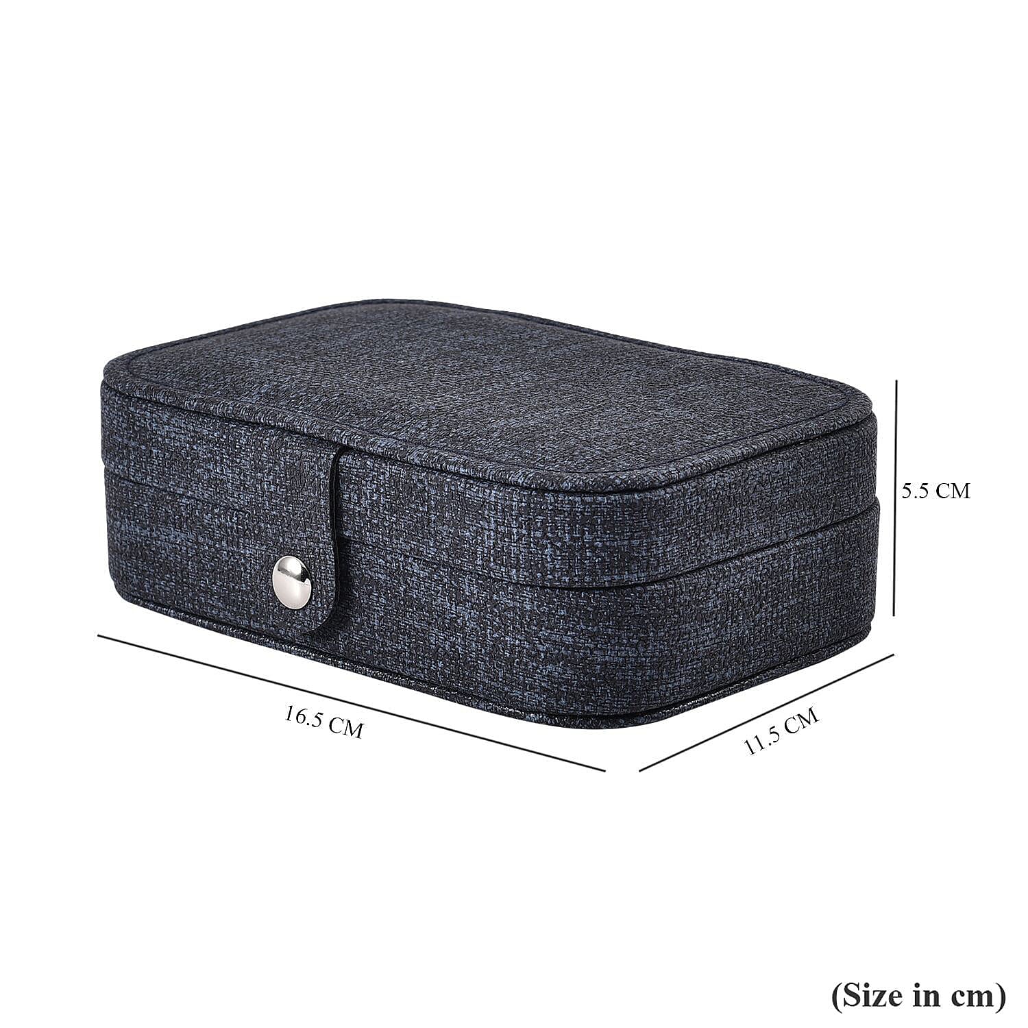 Texture Jewellery Organiser (Size 16x11x5 cm) - Pink & Khaki