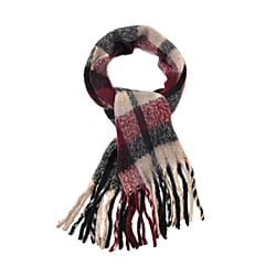 Polyester Printed Scarf - Burgundy