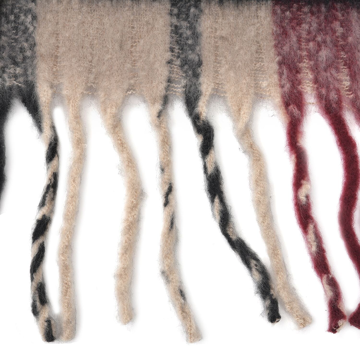 Polyester Printed Scarf - Burgundy