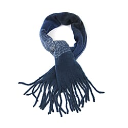 Polyester Printed Scarf - Navy