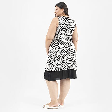 Reversible Printed Dress (Size S,8-10) - White
