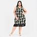 Tamsy Polyester Printed Dress - White