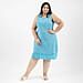 Tamsy Polyester Printed Dress - White