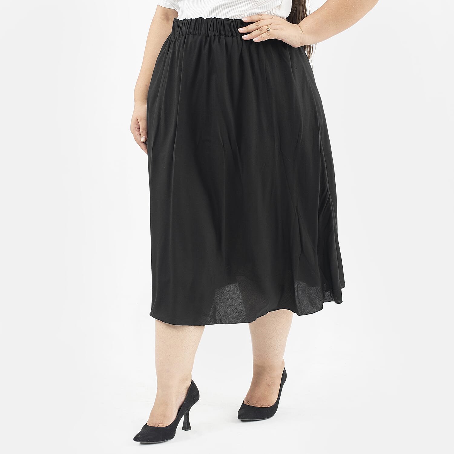 Tamsy Printed Reversible Skirt - White