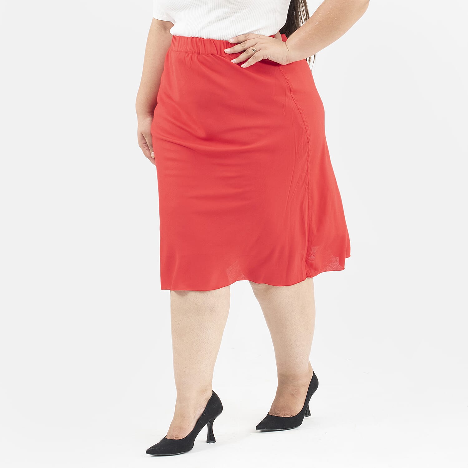 Tamsy Printed Reversible Skirt - White