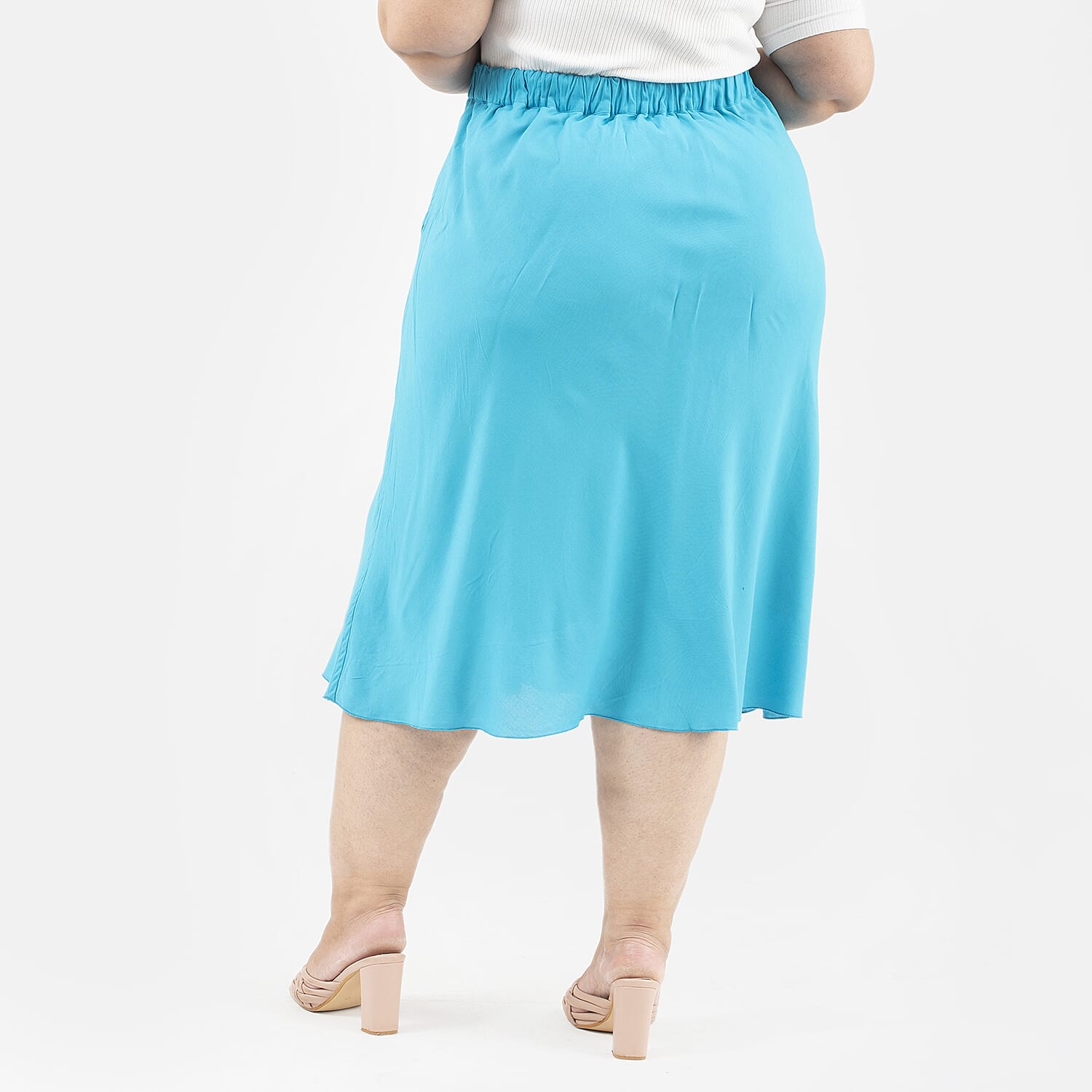 Tamsy Printed Reversible Skirt - White