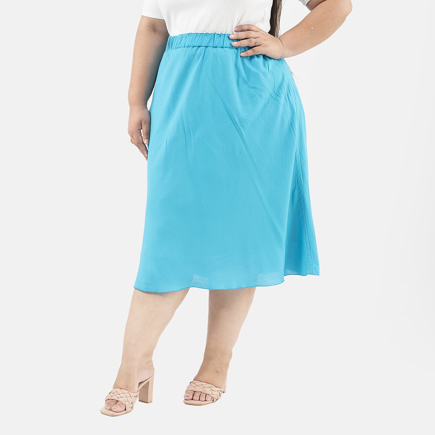 Tamsy Printed Reversible Skirt - White