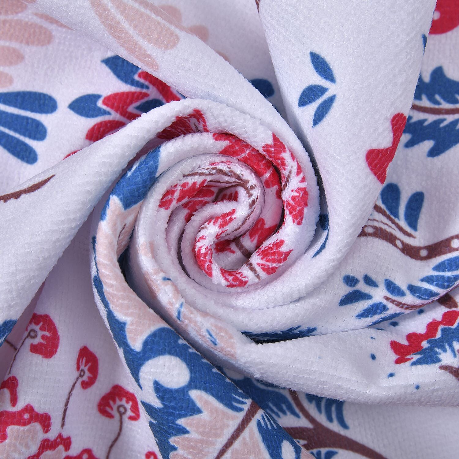 Set of 3 - Microfibre Whimsical Pattern Kitchen Towels (Size 60x40 cm) - Red & Multi