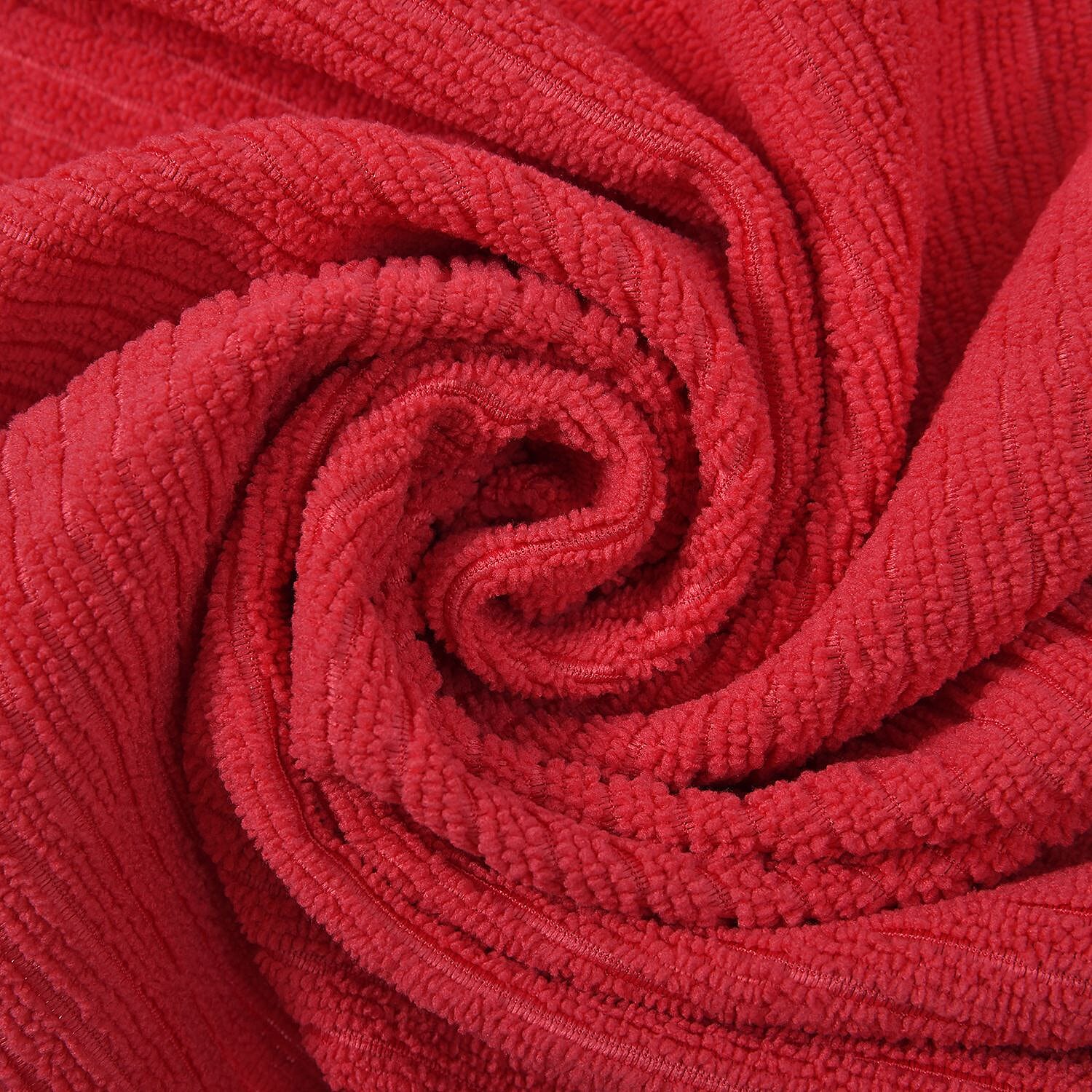 Set of 3 - Microfibre Whimsical Pattern Kitchen Towels (Size 60x40 cm) - Red & Multi