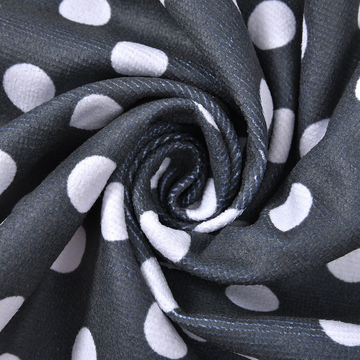 Set of 3 - Microfiber Damask Pattern Kitchen Towels (Size 60x40 Cm) - Black & Multi