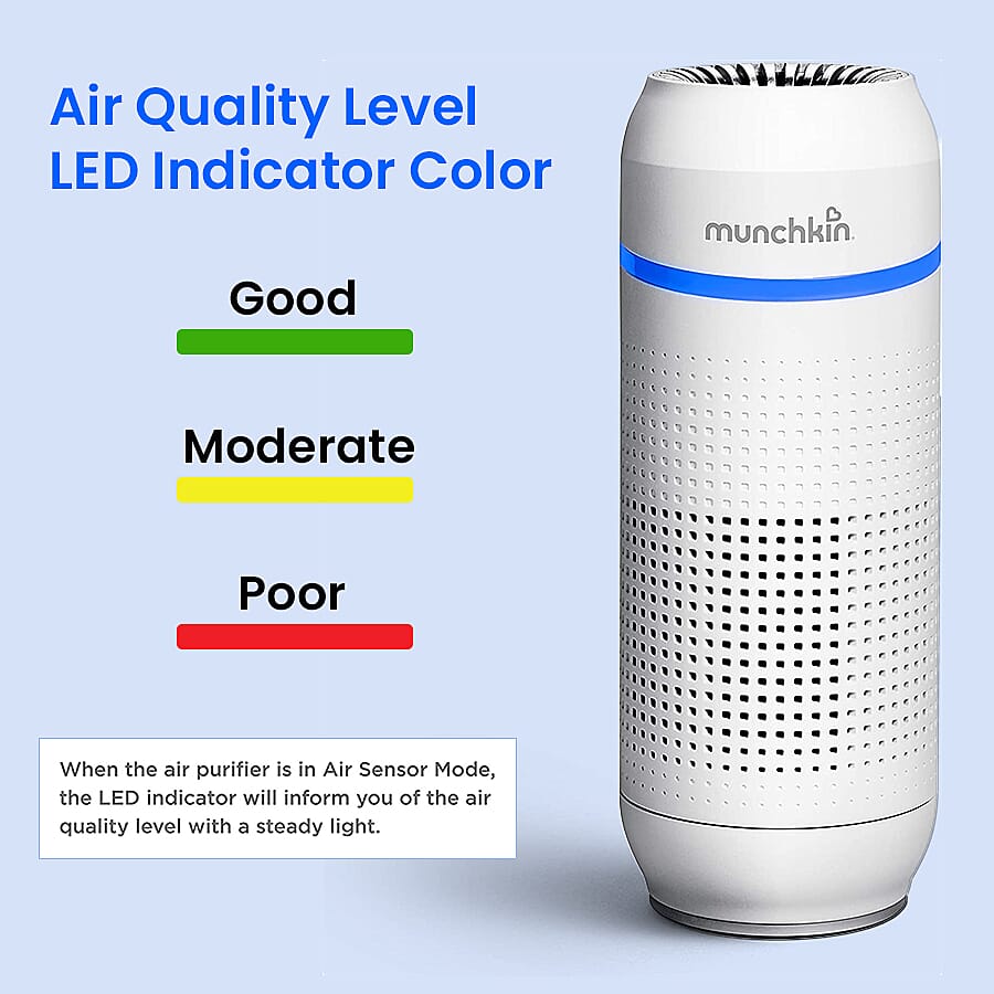 Munchkin Portable, HEPA Filter and Air Purifier (Size 18x7 Cm)