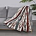  Polyester Tribal Blanket (Size 200x1 cm) - Red & Gray