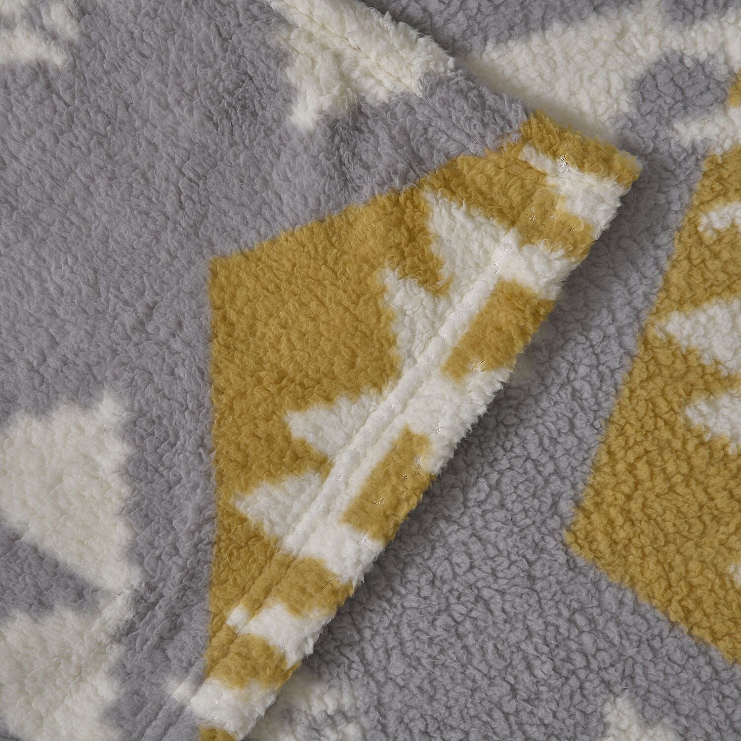 Luxurious Super Soft Sherpa Blanket ( Size -200x150 Cm) - Grey