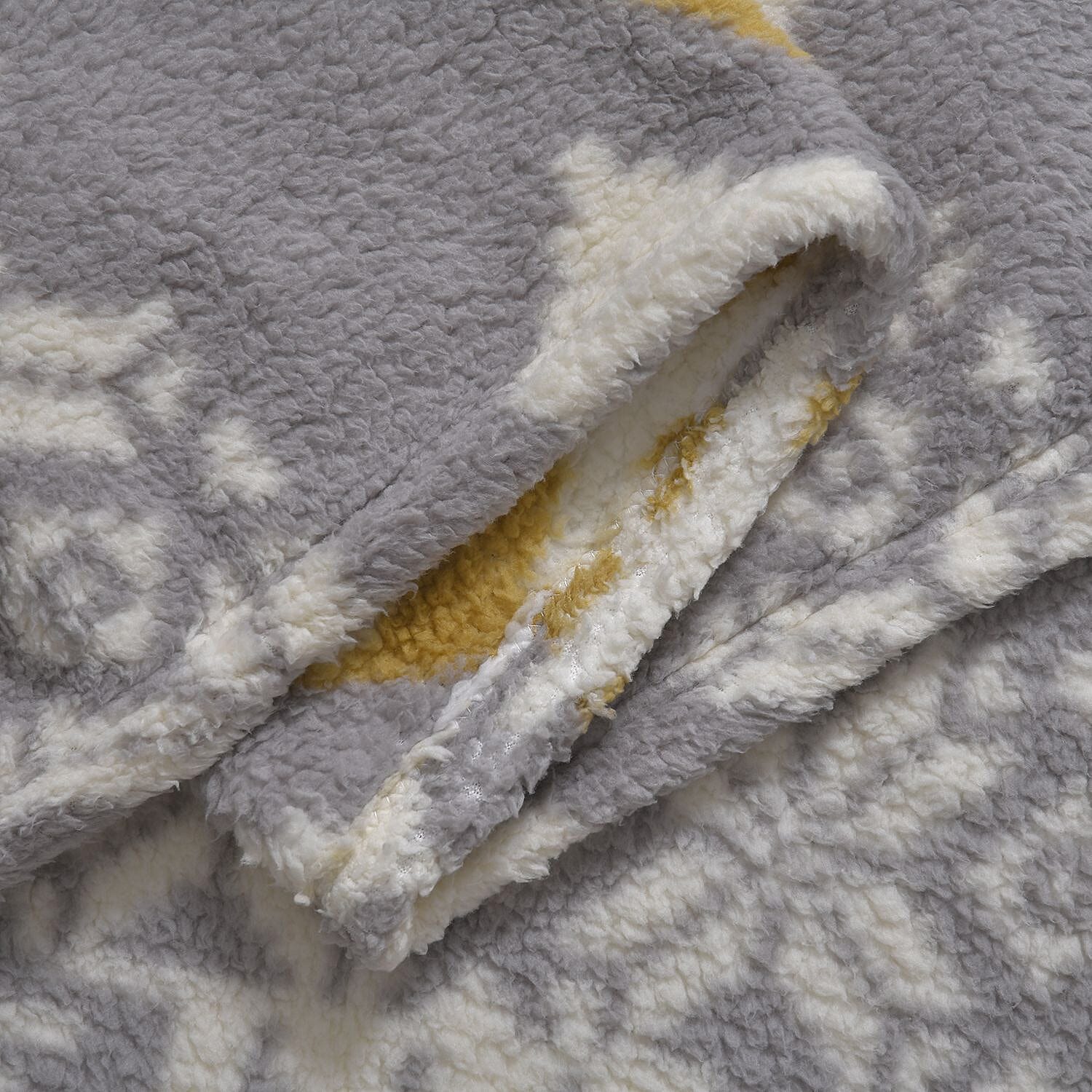 Luxurious Super Soft Sherpa Blanket ( Size -200x150 Cm) - Grey