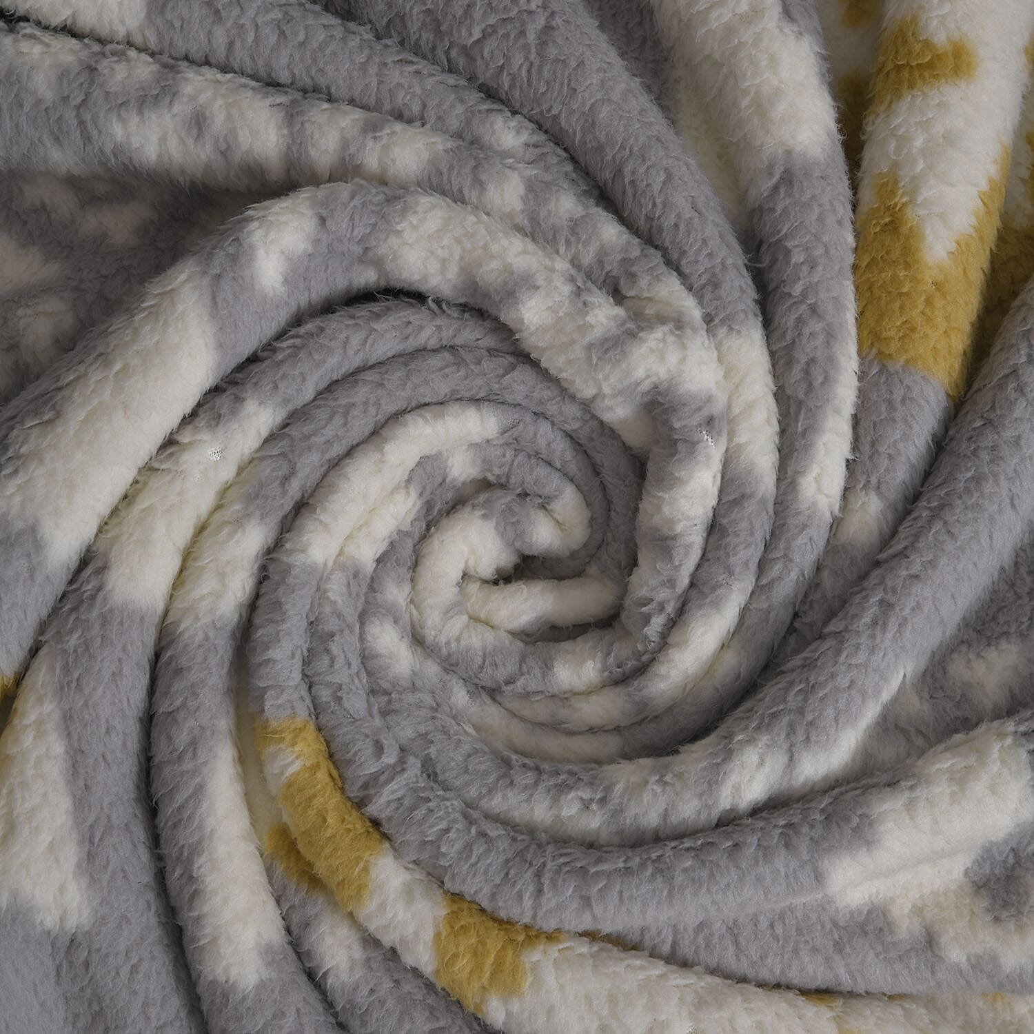 Luxurious Super Soft Sherpa Blanket ( Size -200x150 Cm) - Grey