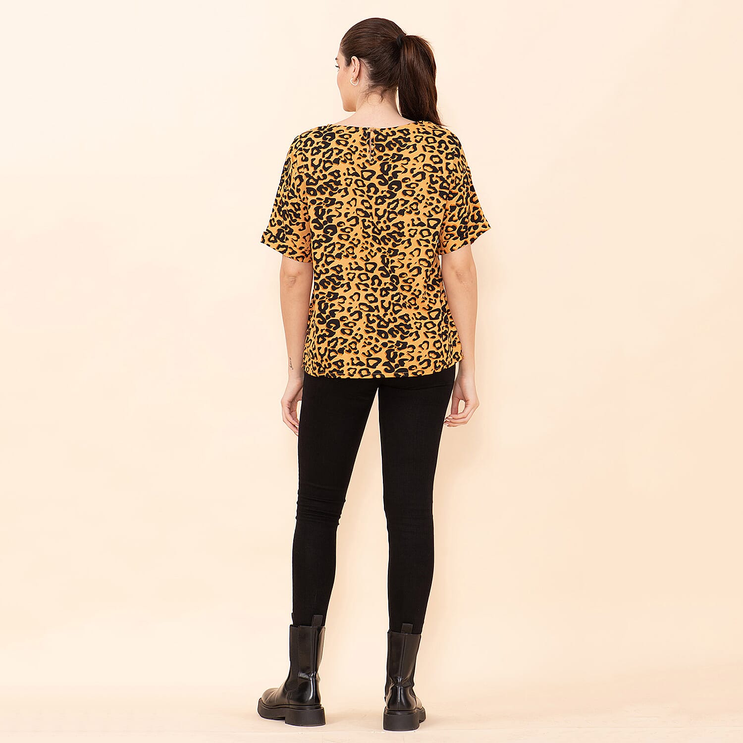 TAMSY Viscose Paisley Pattern Top - Blue