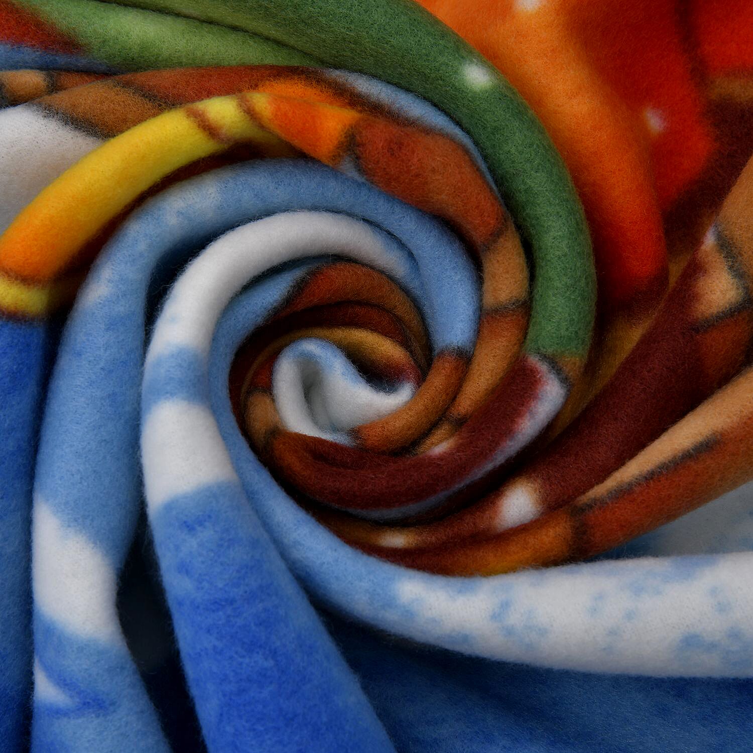 Christmas Super Soft Santa Claus and Snow Man Pattern Fleece Blanket (Size 165X130 cm) - Santa Claus