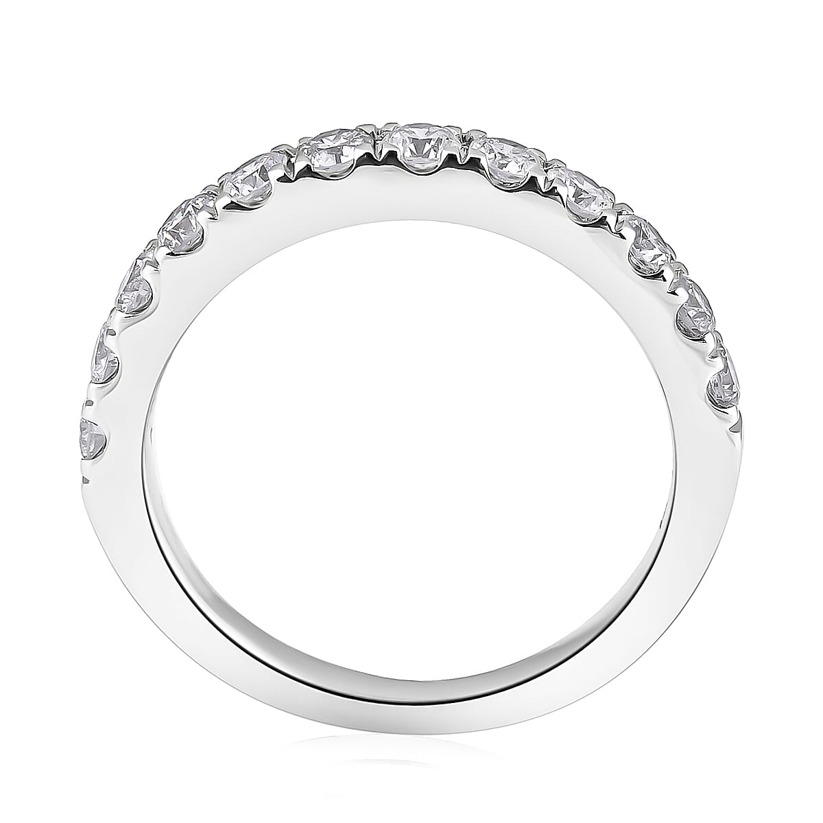 NY Close Out-14K White Gold Diamond (SI2-G-H) Ring 0.75 Ct.