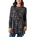 TAMSY Leopard Print Tunic Top - Black