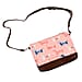 100% Cotton Canvas Dog Pattern Mini Crossbody Bag (Size 24x17x4 Cm) - Pink