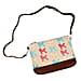 100% Cotton Canvas Dog Pattern Mini Crossbody Bag (Size 24x17x4 Cm) - Beige