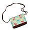 100% Cotton Canvas Dog Pattern Mini Crossbody Bag (Size 24x17x4 Cm) - Green