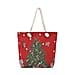 Christmas Tree Tote Bag - Red