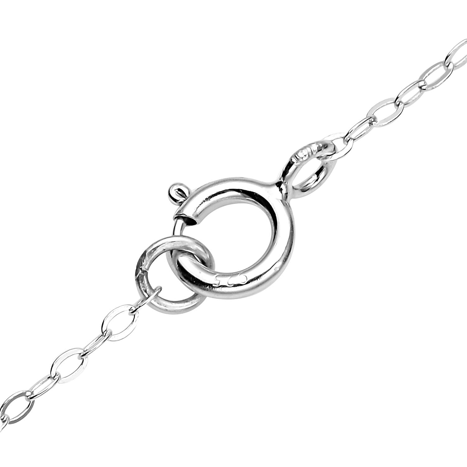 Japanese Akoya Pearl Necklace (Size - 18) in Rhodium Overlay Sterling Silver