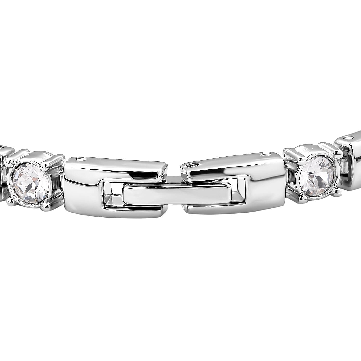 White Austrian Crystal Magnetic Bracelet (Size - 7.25)