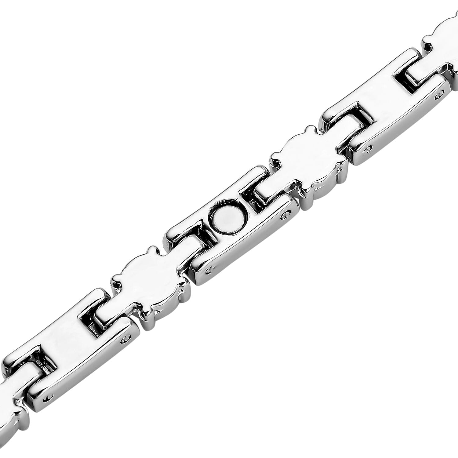 White Austrian Crystal Magnetic Bracelet (Size - 7.25)