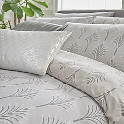 Cotton Bedding Set - Silver