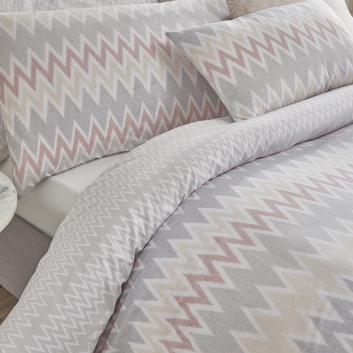 Cotton Bedding Set - Silver