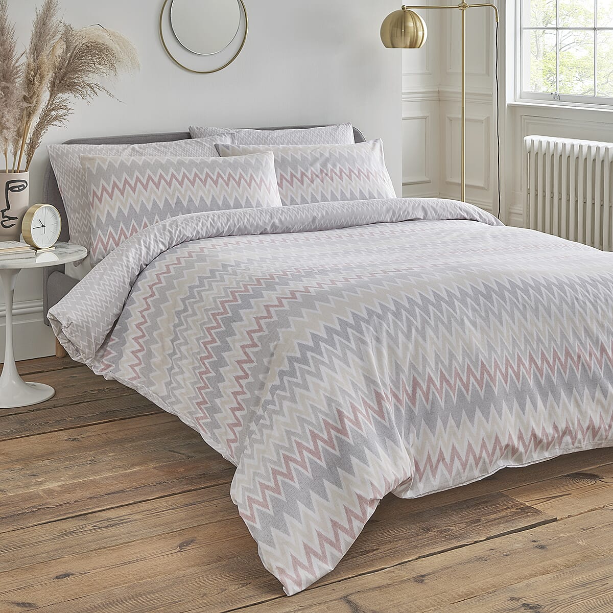 Cotton Bedding Set - Silver