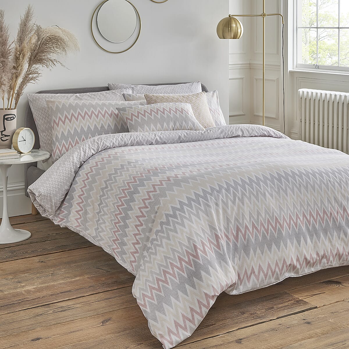 Cotton Bedding Set - Silver