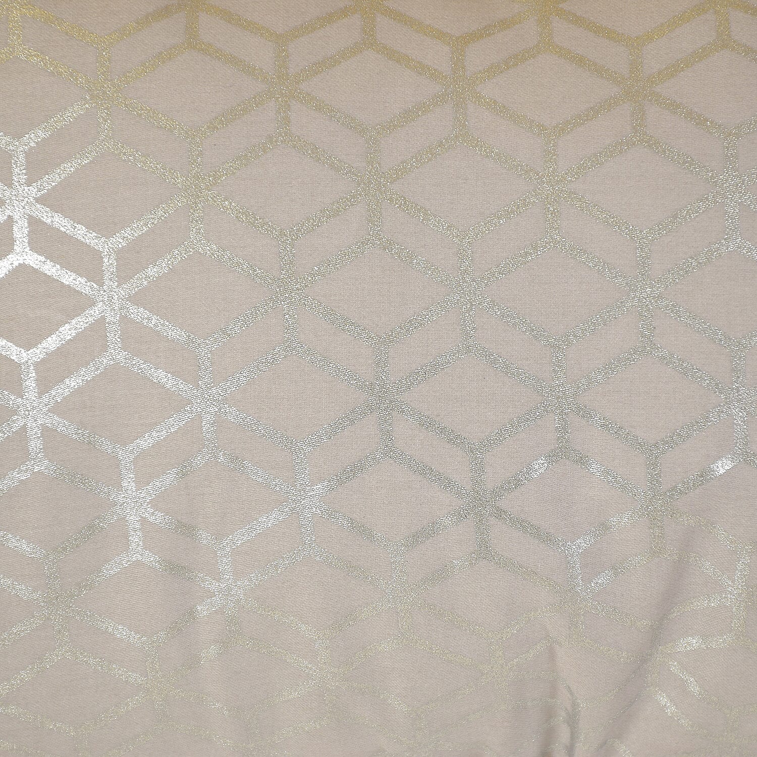 100% Cotton Sateen Gilda Cushion (Size 50x30 Cm) - Silver