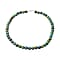 Variscite Beads Necklace (Size - 20) in Rhodium Overlay Sterling Silver 300 Ct.