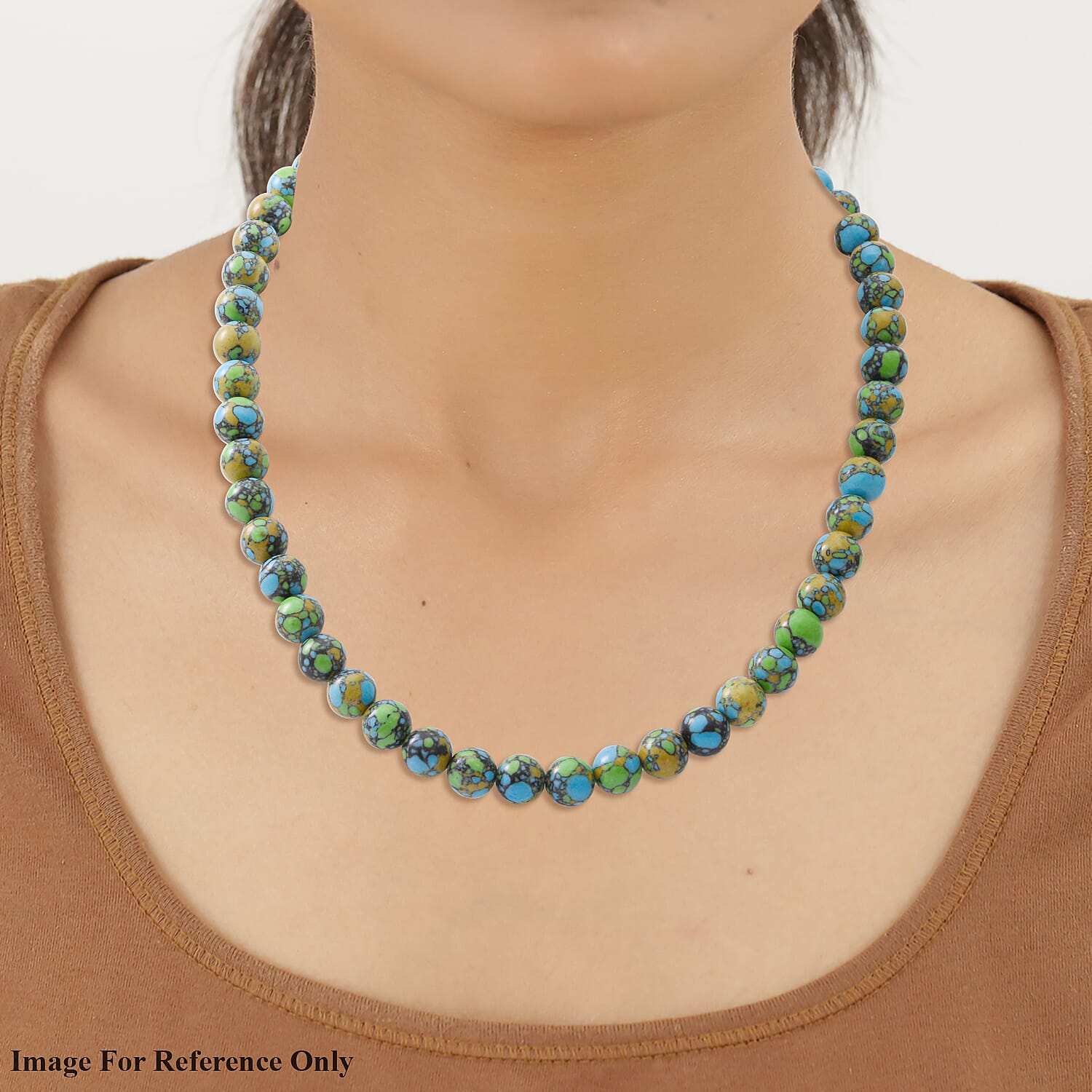 Copper turquoise deals necklace