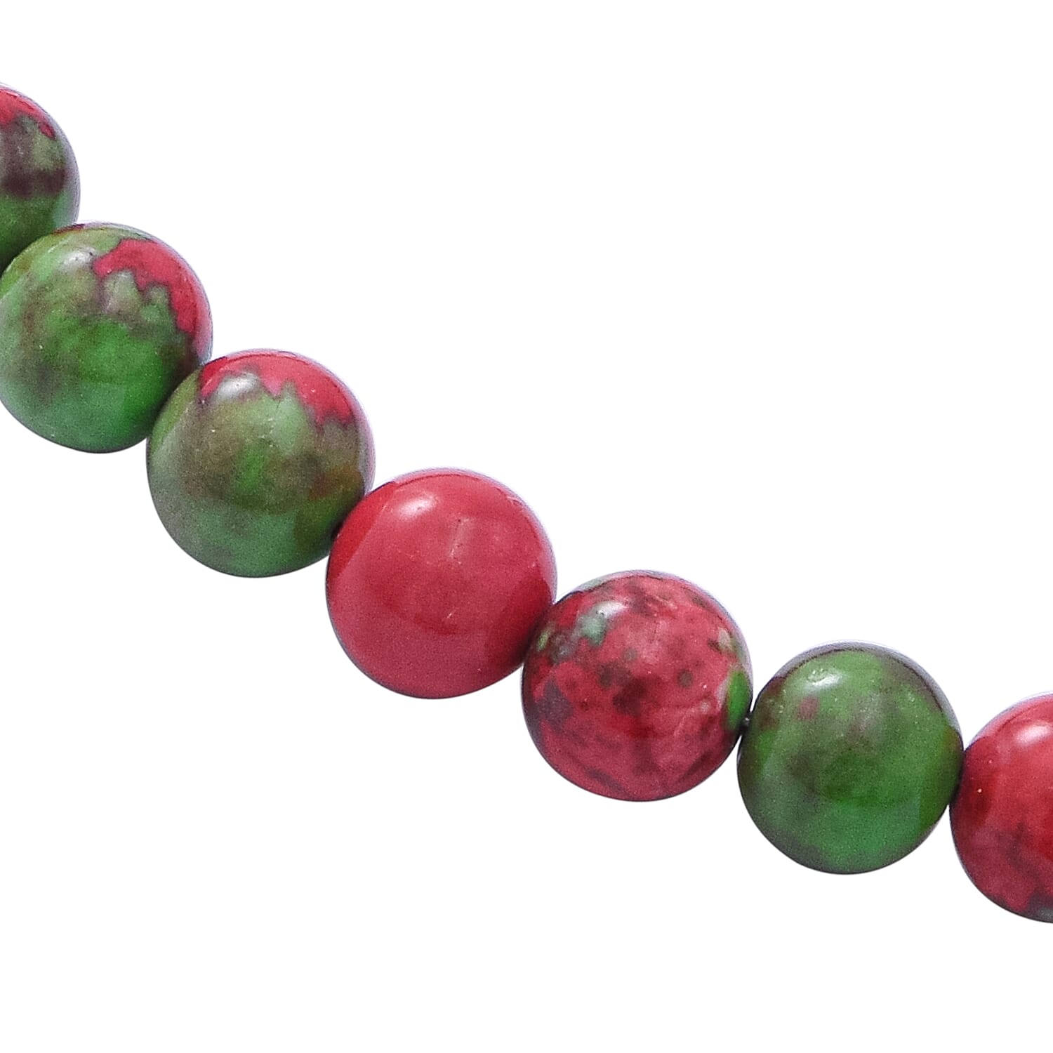 Multi Colour Agate Beads Necklace (Size - 20) with Lobster Clasp in Rhodium Overlay Sterling Silver 300.00 Ct.