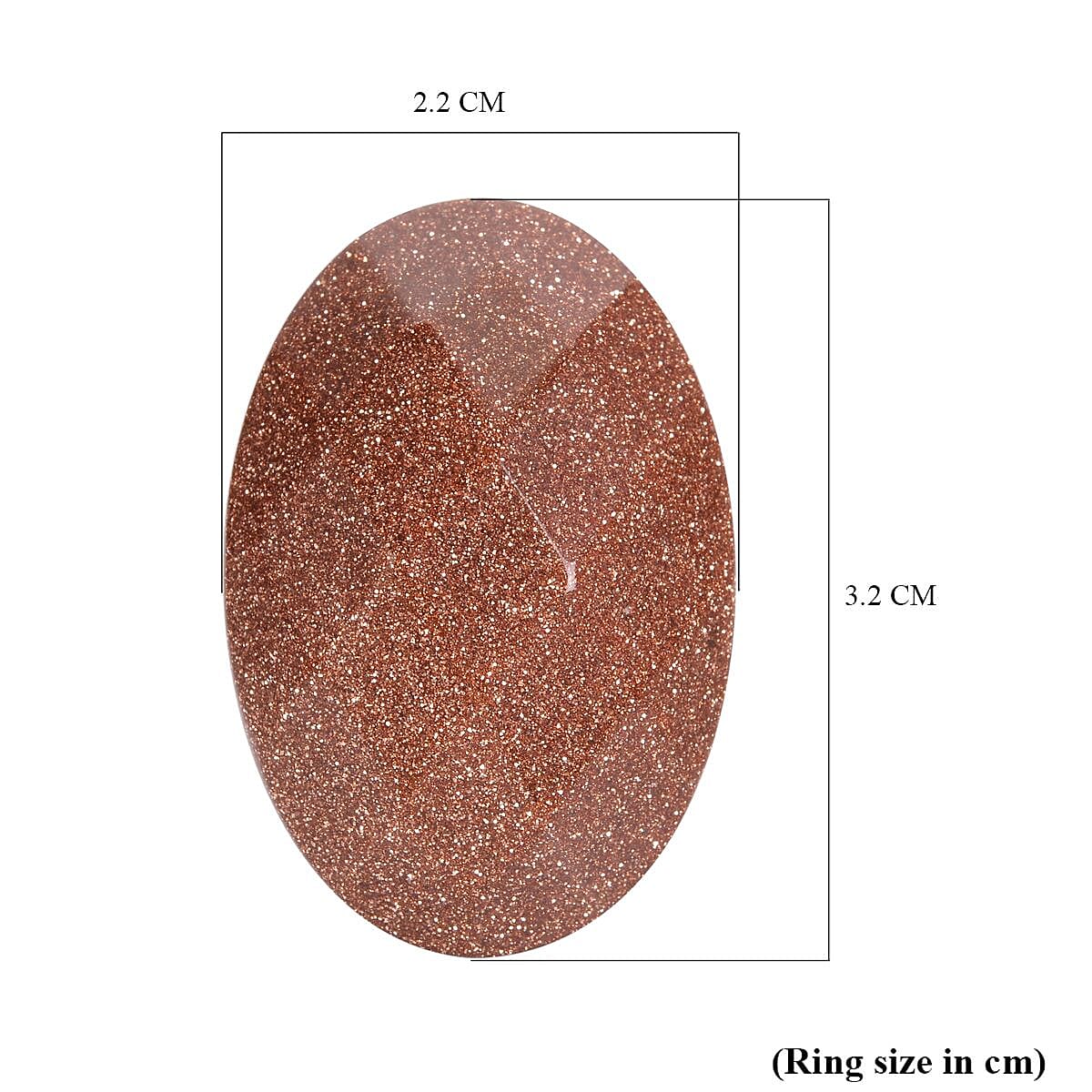 Gold Sandstone Ring (Size P- T Stretchable) 56.00 Ct.